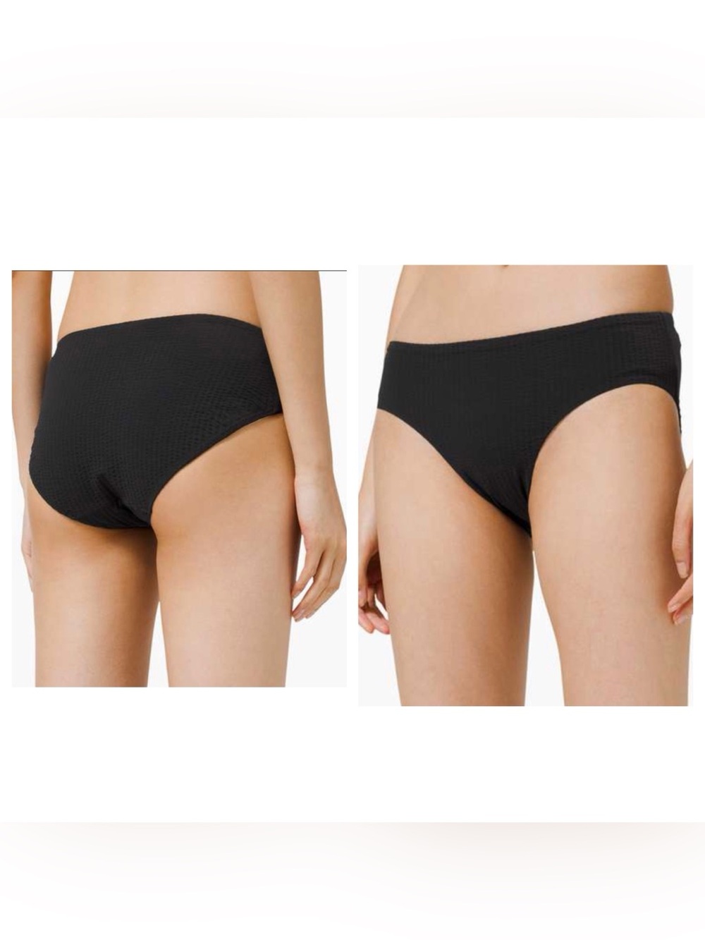 Lululemon Calm Tides Mid Rise Medium Bottom Black Xs